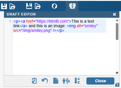 Draft Editor